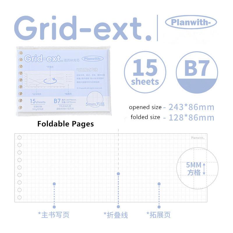 MINKYS 2026 Kawaii B7 Binder Pocket Planner Memo Pads Book Notebook Planner Yearly Daily Weekly Agenda Book School Stationery