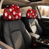 Holiday Themed Car Accessories 2Pcs Santa Headrest Covers, Christmas Printed Pillow Cases, Universal Fit Auto Interior Decoration for Most Vehicles,