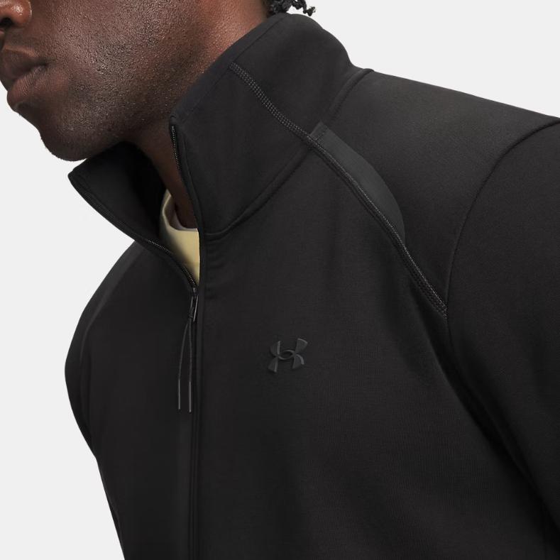 Under Armour Solid Color Long Sleeve Logo Half Zip Hoodie Men hoodies 6017023-008