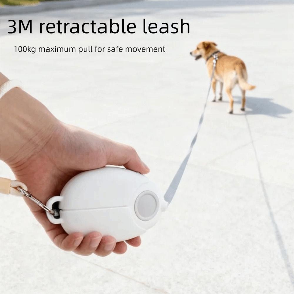 Verlengbaar tot 3M Automatisch Intrekbaar Hondentuigje Draagbaar Reflecterend LED-licht Hondentouw Compact Glad Huisdier Lichtgevend Leidsel