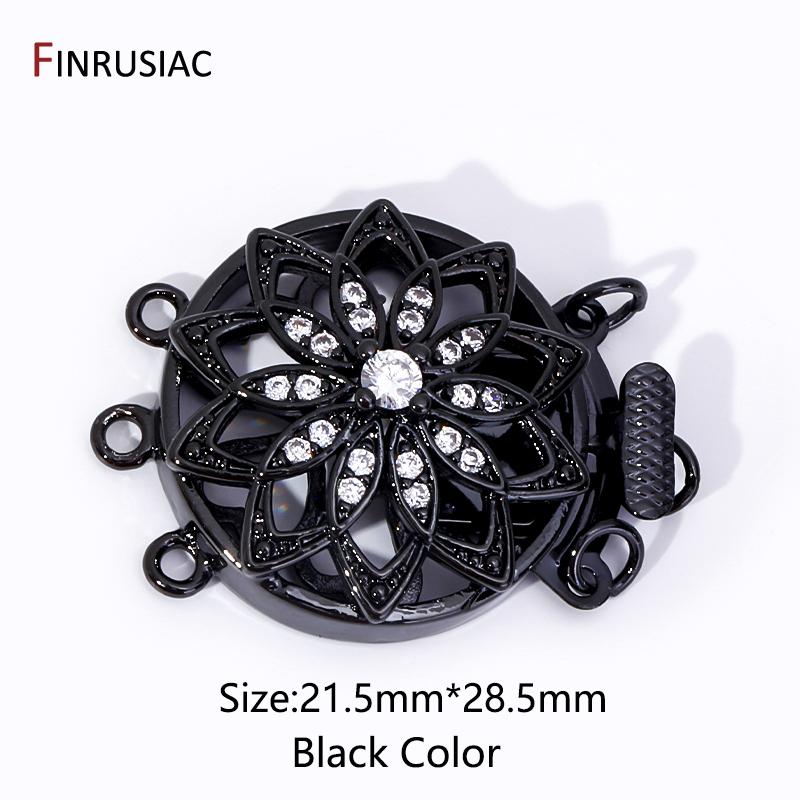 

Trendy 18K Gold Plated Brass Multi Strand Layering Clasps Flower Shape Connector Clasps For DIY Jewelry Making Accessories 1 pieces