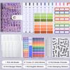 A6 Tweed Style Colorful Budget Planner, 6-Ring Binder with Zipper Pouch, Cash Envelope Ledger