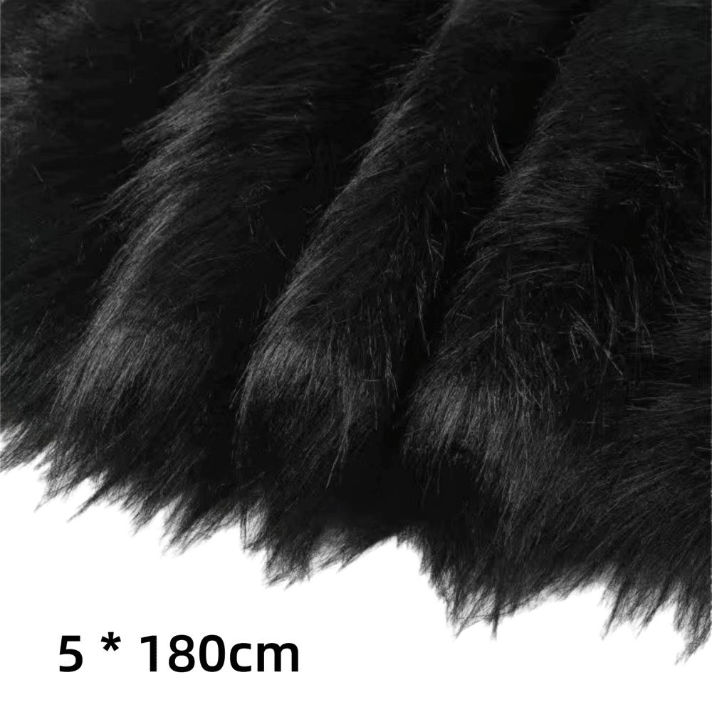 1,8M Zuschneide Stoff Plüsch Nähen Kostüm Streifen DIY Kunstpelz Band Bänder Heimdeko