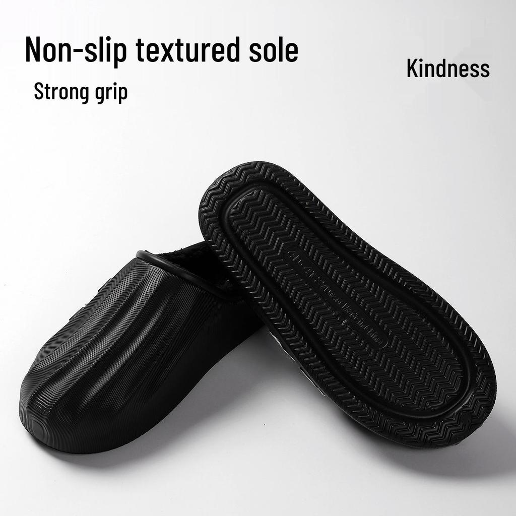 2025 Waterproof Cotton Slippers: Thick-Soled, Non-Slip Indoor/Outdoor Warm Shoes for Men & Women