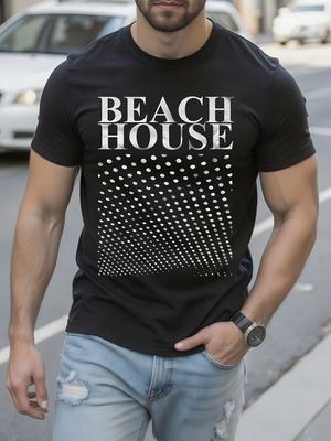 Beach House Bloom Album Tshirt - Black with White Typogra...