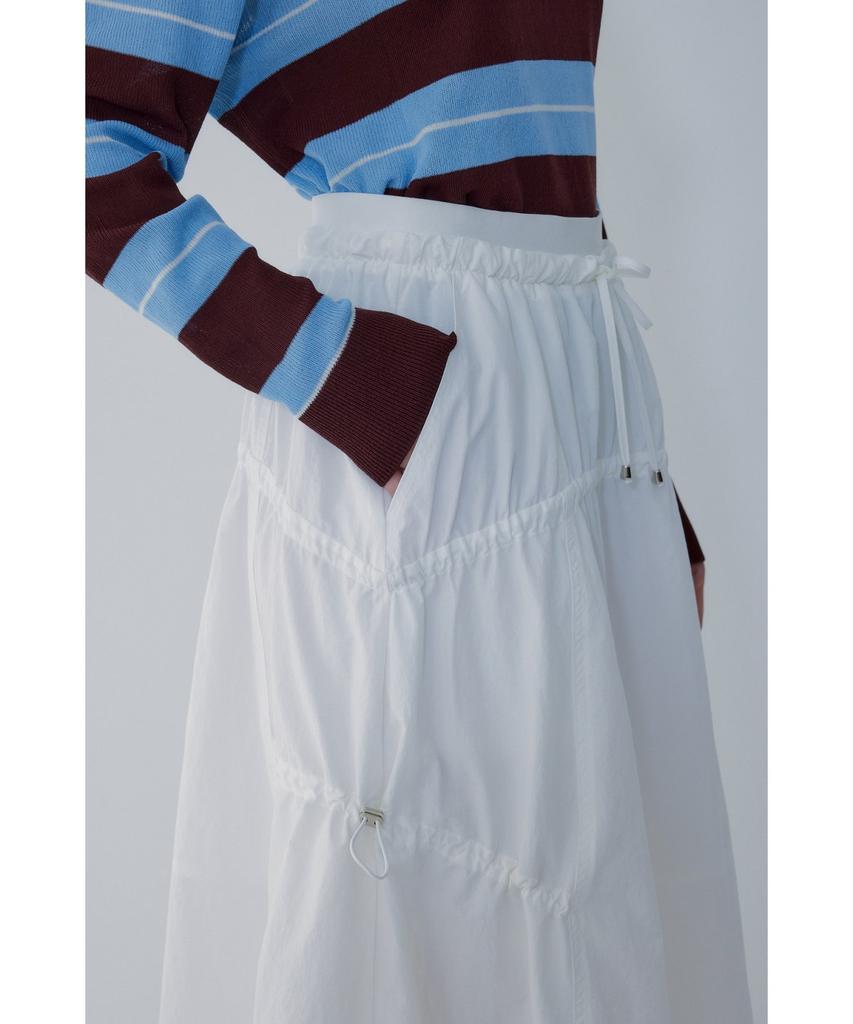 Bobeu String Banding Tiered Skirt_White 7156235003