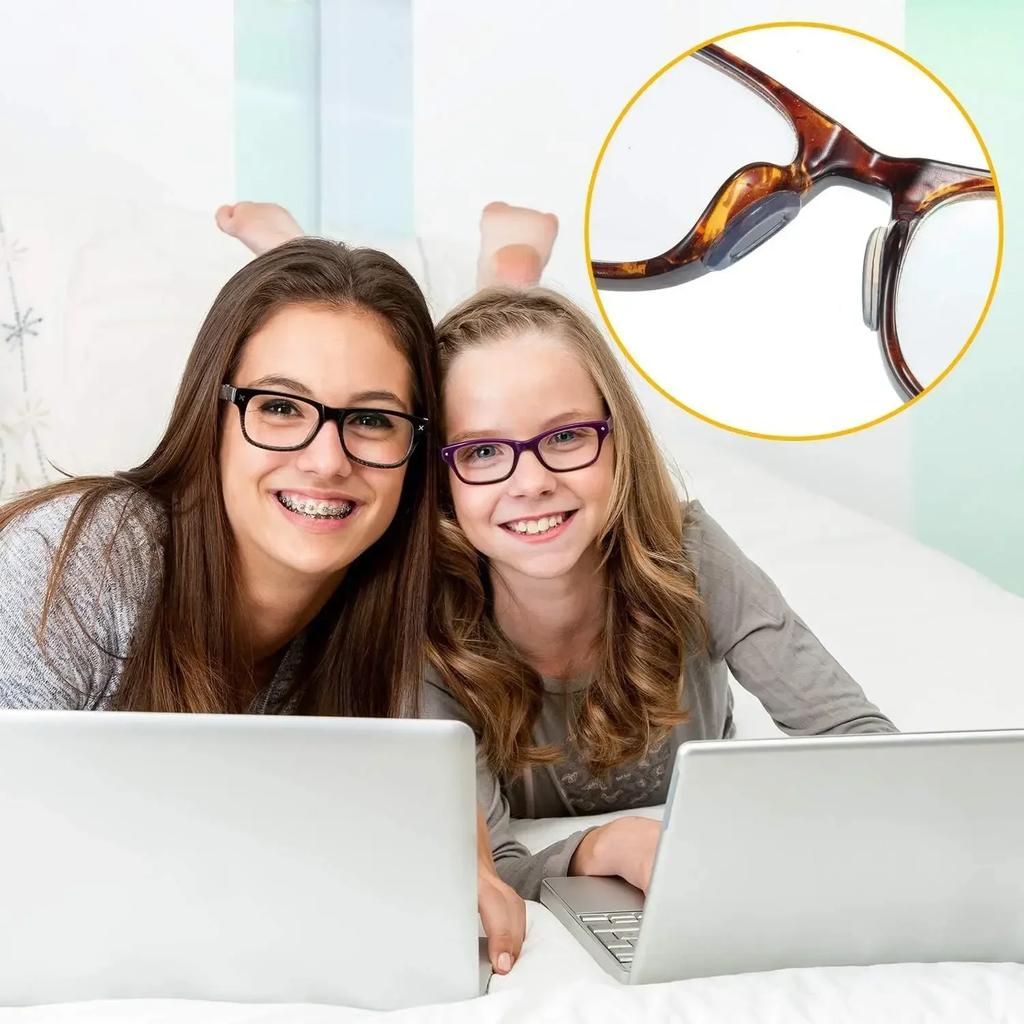 Non-Slip Glasses Nose Pads Invisible Soft Silicone Self Adhesive Nose Pads Glasses Nose Holder Sticker Pad Eyewear Accessories