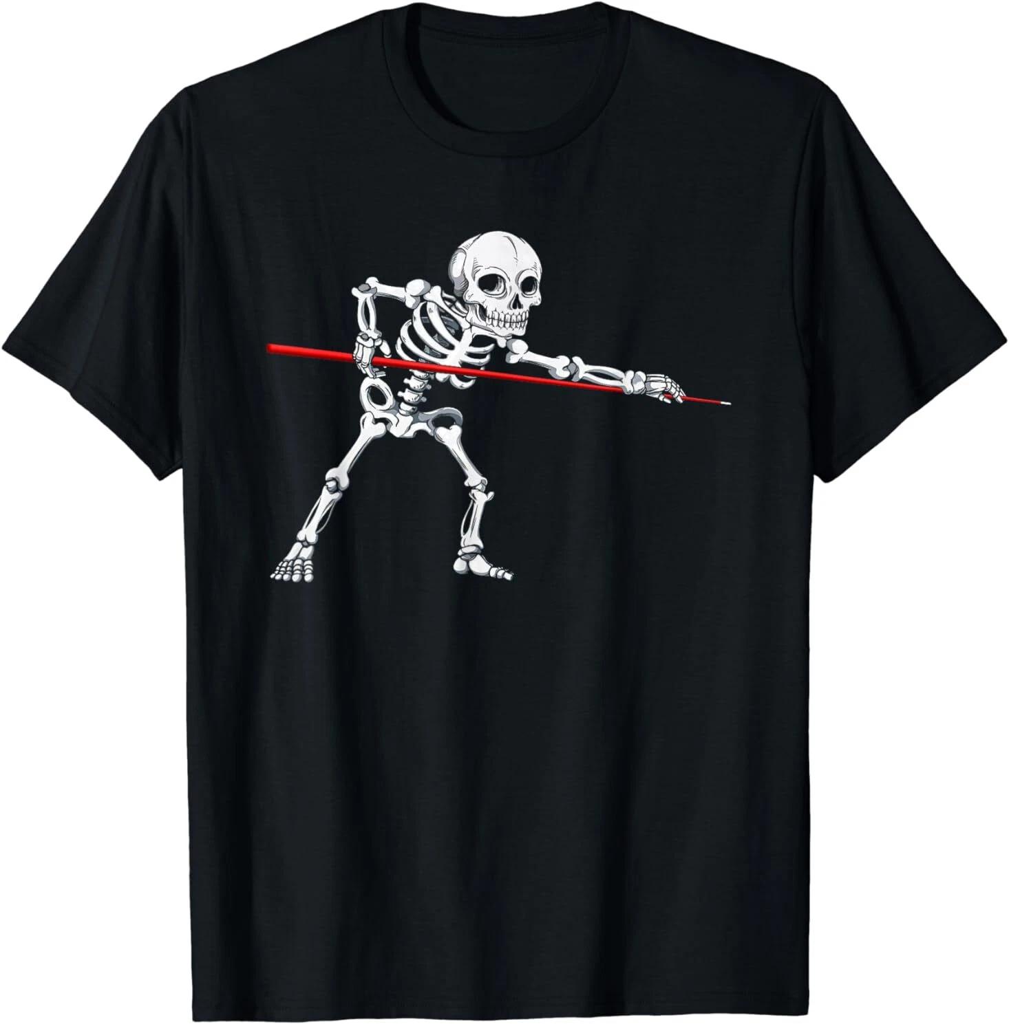 Skeleton Billiards Halloween Billiard Pool Snooker Tee T-Shirt S-3XL XL