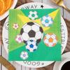 20Pcs/Pack 33x33cm Disposable Football Printed Table Dinner Tissue Napkins Paper Boy Birthday Party Decor