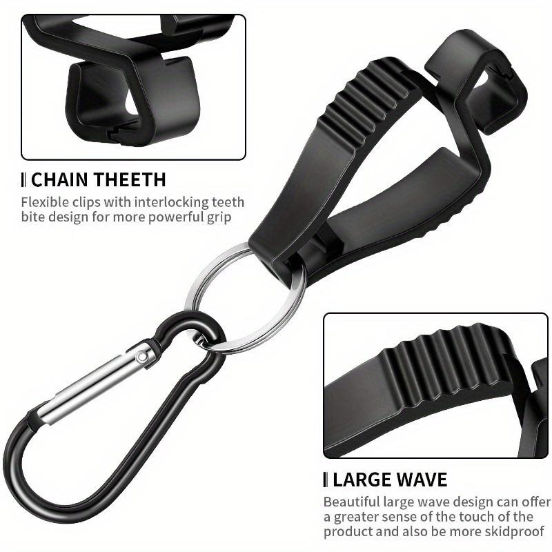 2Pcs Glove Clips With Metal Carabiner Anti-Lost Glove Holders For Work Gloves Outdoor Safety Gear Storage Clips