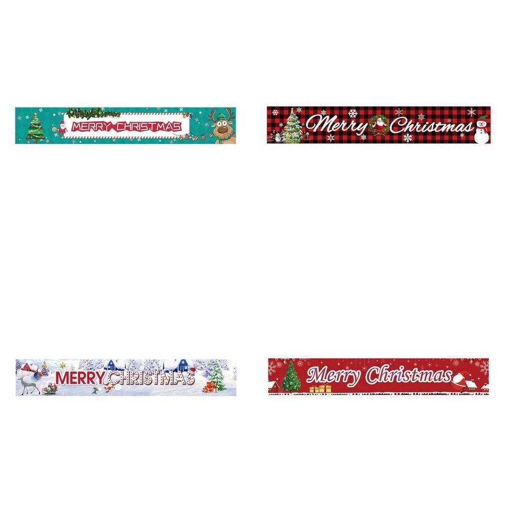 Christmas Banner Party Decorations For Indoor And Outdoor Use 300x50cm Polyester Fabric