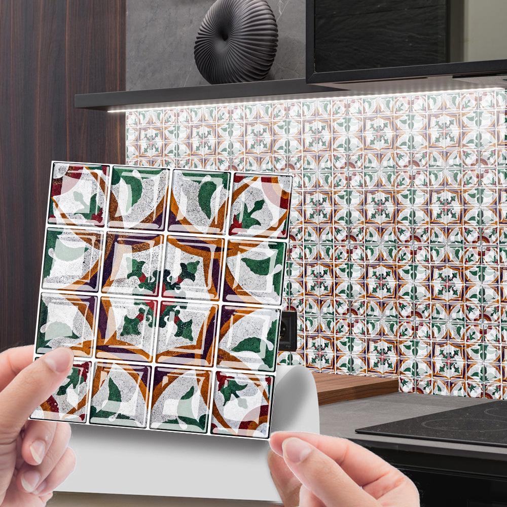 3D Mosaic Tile Sticker - Creative, Bright Film, DIY Wall & Floor Decor