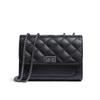 Womens Genuine Leather Crossbody Bag Small Square Shoulder With Chain Strap Street Style