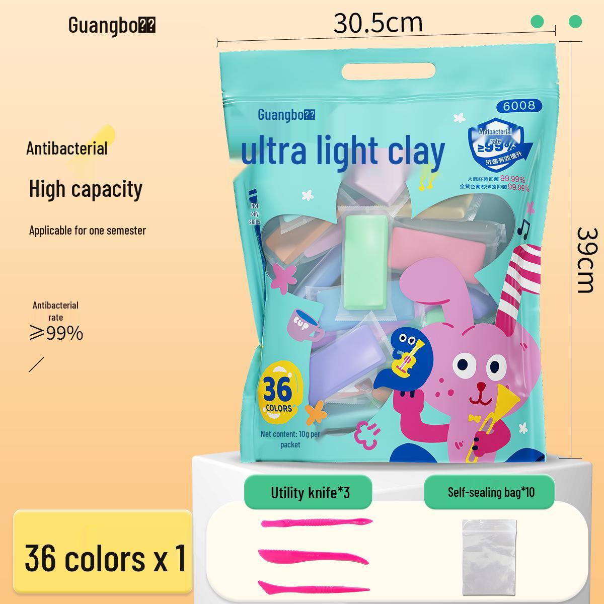 

Food Grade Modeling Clay: 36 Colors for Kids, Kindergarten, and Elementary School Space Clay Sculptures