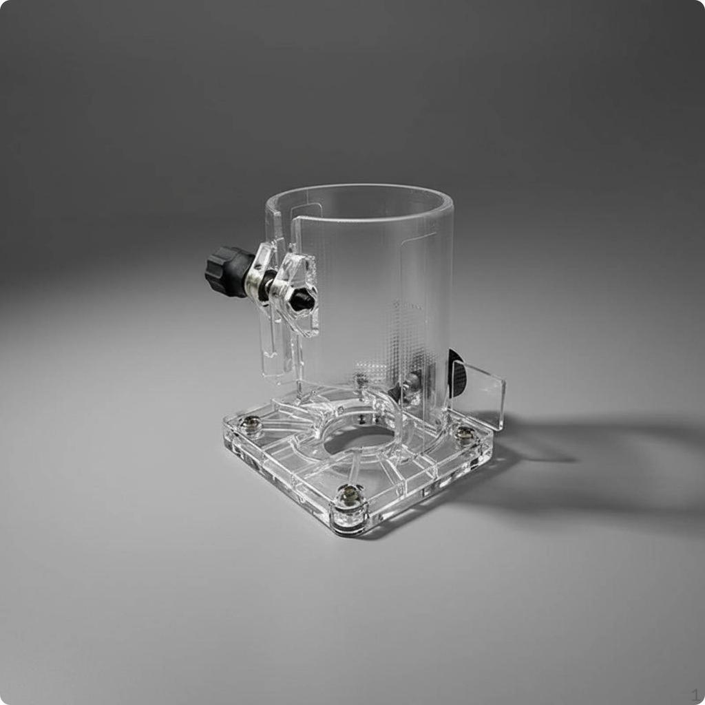 Transparent Trimmer Base Router Sturdy Construction Handheld Trimming Protector for