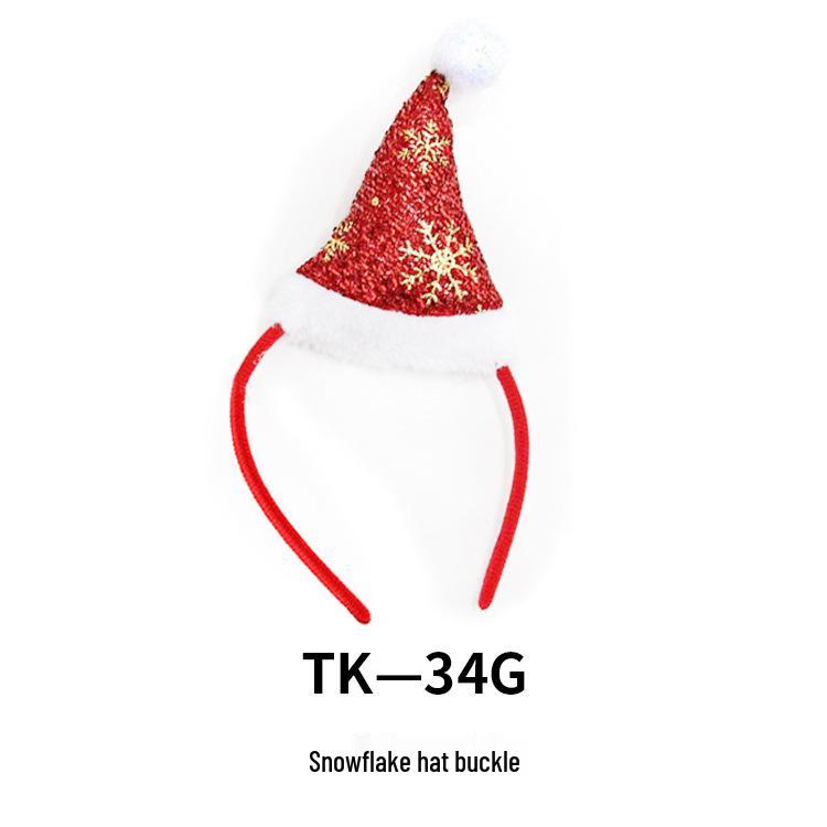 Stirnband für die Weihnachtsfeier: Geweih- & Schneemann-Design für Erwachsene und Kinder