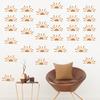 3Pcs Half Sun Wall Stickers, Self-Adhesive Removable Wall Decals, Waterproof And Scratch-Resistant Wall Decals for Bedroom Living Room Nursery Decor