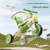 Kids' Tricycle Stroller with Pedal Car, Balance Bike, Music, and Lights for Ages 1-5