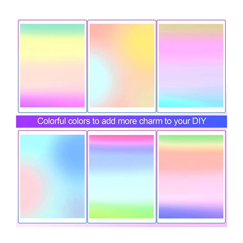 ABBY-Acrylic Colored Translucent Acrylic Iridescent Radiant Sheet Laser-Cutting Acrylic Board,8 X 12 Inch(3 Pack,2.6Mm Thick) разноцветный