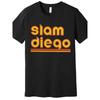 Vintage San Diego Baseball Fan Premium T-Shirt - Fun Men's Short Sleeve Printed Tee in Black