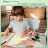 Handwriting Paper Kindergarten Wide Ruled 1-1/8” Raised Lined Paper Primary Writing Pad 8.5 x 11 Inch Colored Spacing Papers Tactile for Kids