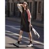 Demana Modern Academy Style Sweatshirt Dress