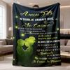2026 New Arrival Flannel Blanket | French Je T'aime, Maman Soft Flannel TV Blanket Romantic Starry Night Design with Couple Silhouette, Perfect for So
