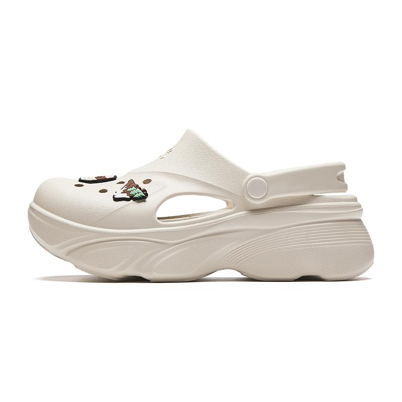 Anta EVA Cute Claw Fashion Casual Comfortable Non-Slip Wear-Resistant Classic Beach Commuting Outdoor Trendy Clogs Women clogs Chalk-White 122628515-1 36.5