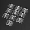 2Pcs Transparent Plastic Folding Hinge Clear Furniture Hardware Durable Door Hinges  Cabinet Door