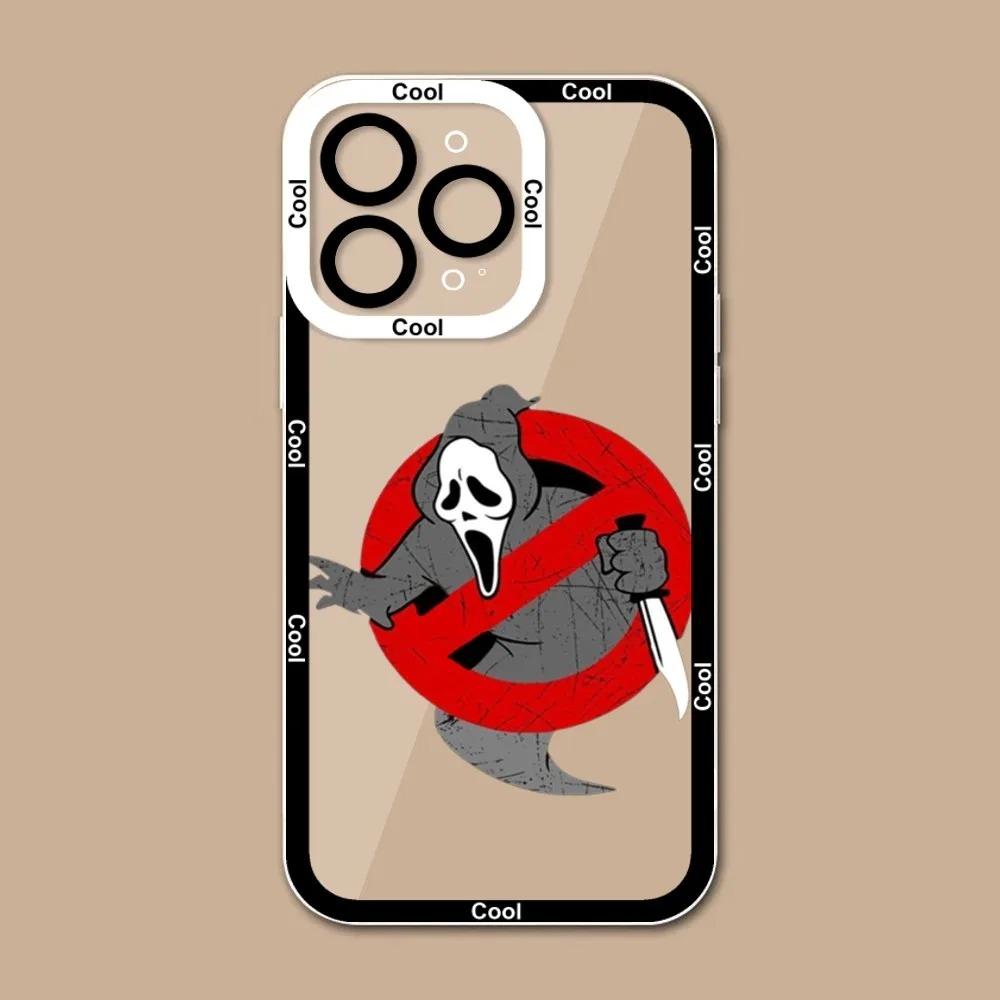 Ghostface Scream Phone Case For iPhone 16 15 14 13 12 11 Pro Max XS X XR 7 8 SE Funda