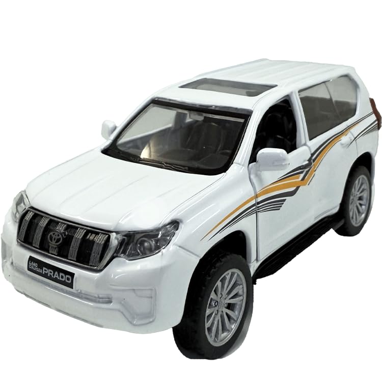 

Toyota Land Cruiser Prado MSZ Литая миниатюрная машинка Белый 1/42