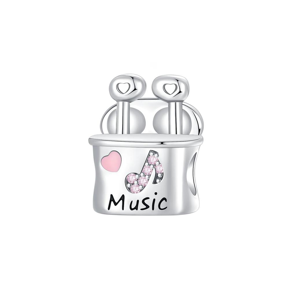 Charms de Música de Cobre Contas Nota Musical Piano Guitarra Fone de Ouvido Brincos Pingentes Encaixe Pulseira Diy Joias Finas Presente