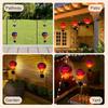 Solar Powered Hot Air Balloon Lantern with Flickering Flame LED Light Outdoor Solar Hot Air Balloon Lights for Yard Patio Decor