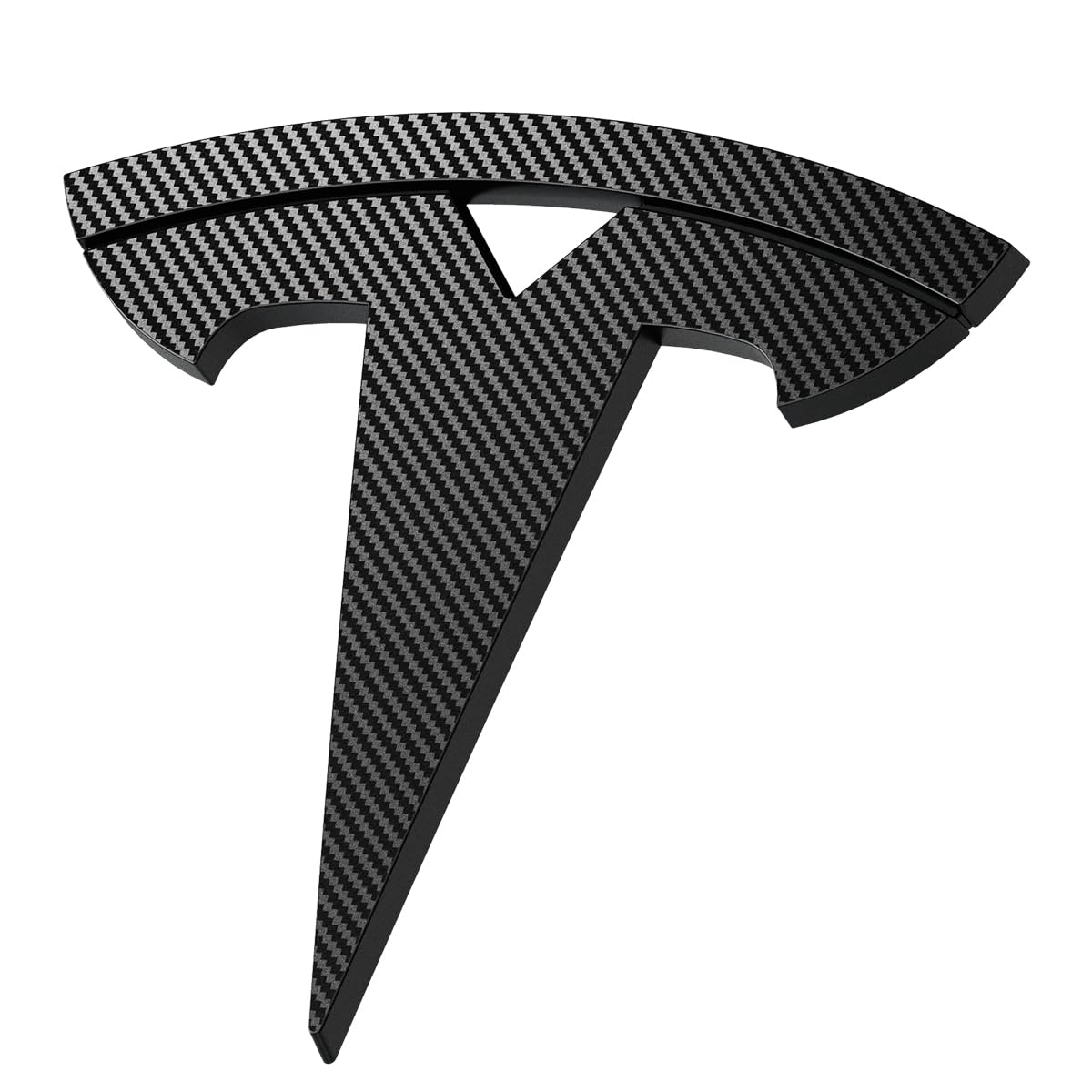 

Spigen Tesla Model 3 Highland 2024 Front Emblem Logo Sticker Perfect Fit Cover Easy Vorderes Emblem - Carbon