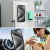 For iPhone 15 Pro Magnetic Case TPU + PU Leather Phone Back Cover with Detachable Card Holder