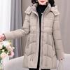 Móda Zimní kabát nadměrné velikosti XL-5XL Dámské dlouhé parky s kapucí Hřejivé Silné Středního věku