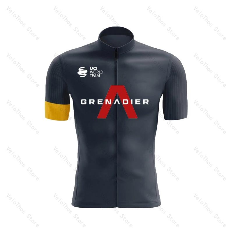 Ineos Grenadier Radsport Set Kurzarm Trikot und Trägerhose Pro Race Fahrradbekleidung Anzug Sommer MTB Kleidung Trikot Atmungsaktiv