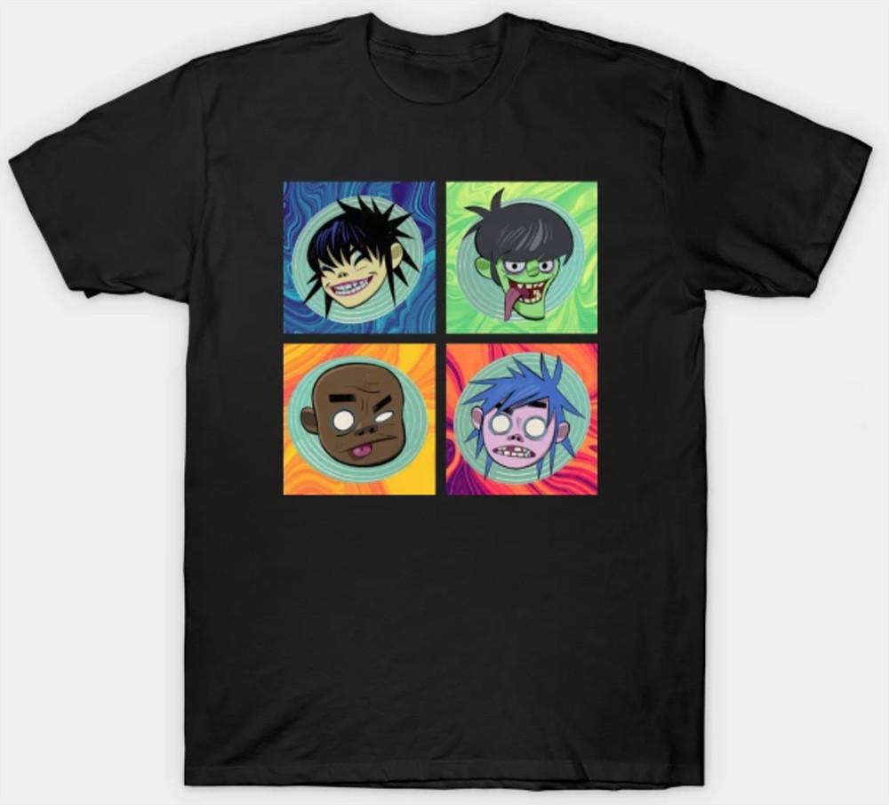 

The Gorillaz Short Sleeve Mens Unisex S-3XL Black Fan Art Unisex T-Shirt L