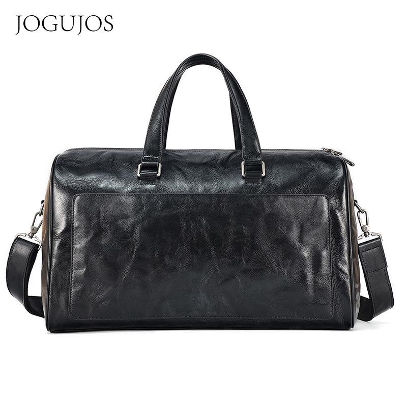 

JOGUJOS High-Quality Vegetable-Tanned Leather Crossbody Gym and Travel Bag