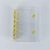 Candy Color Macaron-Themed A7 Binder Cover 6-Hole Transparent Collectible Organizer Double Button Widening Collect Book