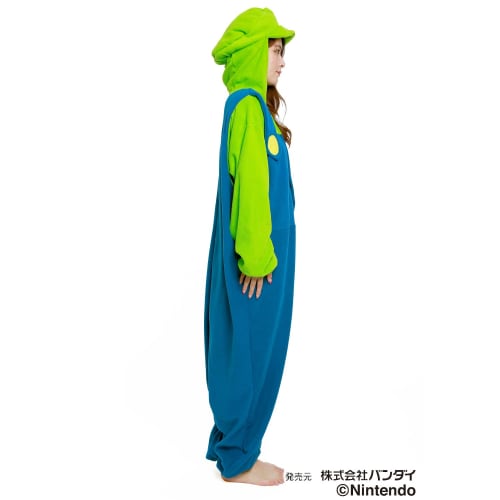 SAZAC Character Fleece Kigurumi Super Mario and Luigi