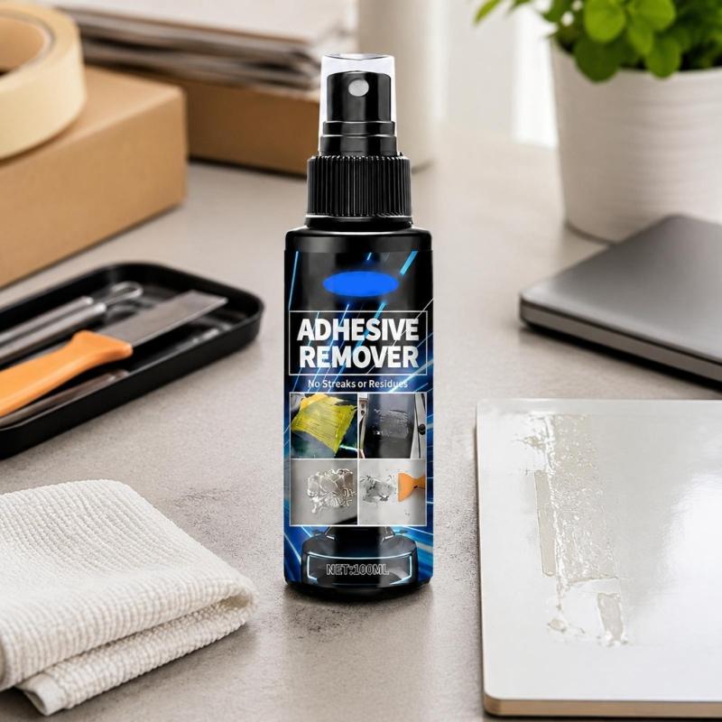Adhesive Remover Bottle, 100 ml for Label Removal, Sticker Cleanup, Car Decal Adhesive Care, and Daily Direct Application Home Tasks
