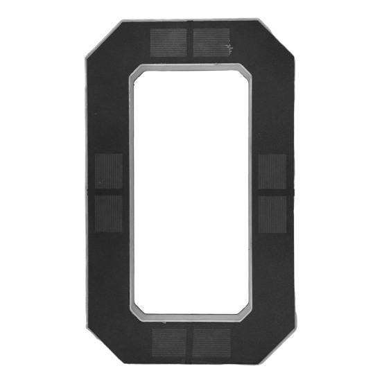 Solar House Number Sign 9-Inch LED Backlight Address Sign Auto On/Off Waterproof Solar LED Number Pendant No-Drill Installation Modern Address Plaque
