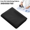 30D/50D/75D Iron-On Interlining Fabric Black DIY Single-Sided Adhesive Lining Polyester Lightweight Fusible