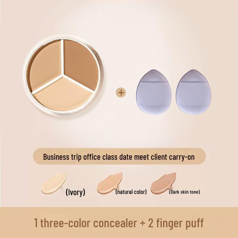 Sweet Mint Three-Color Long-Lasting Concealer for Tattoos and Dark Circles