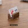 Multifunctional Card Display Stand Wooden Table Name Card Stand Portable Label Holder  Retail Shop