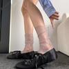 1pair Sexy Dot Lace Socks Women Transparent Mesh Ankle Socks Ladies Ultra-Thin Princess Tulle Socks Female
