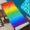 Vibrant Rainbow Beach Towel, Ideal for Vacation Pool Beach Men Women Band Towel