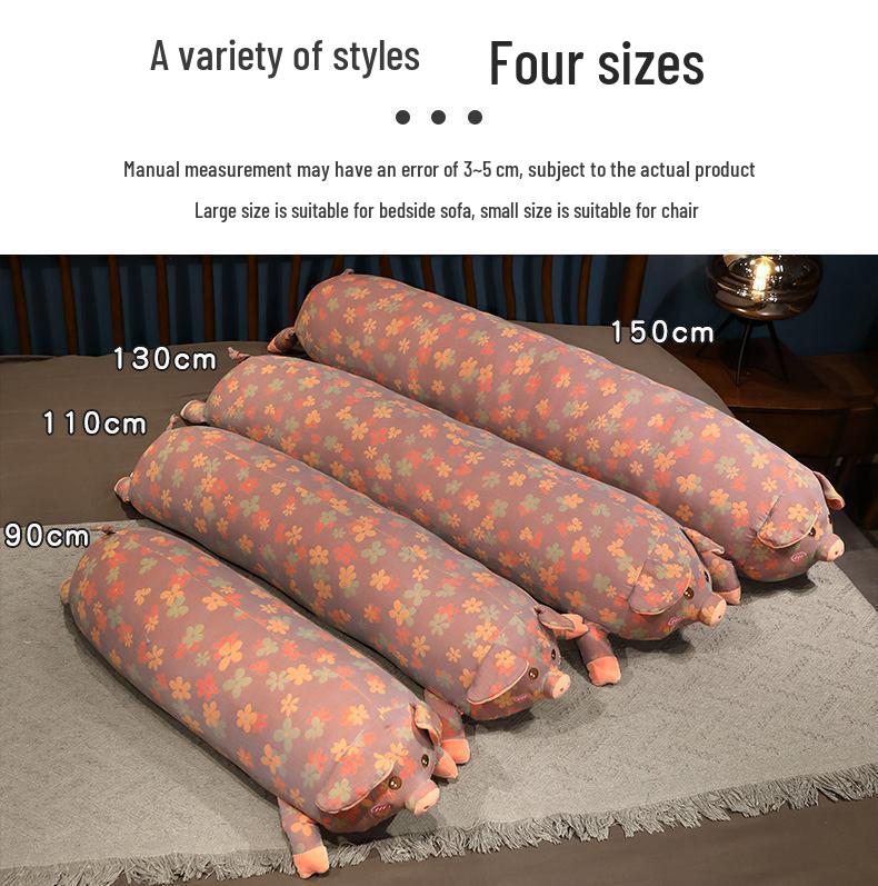 Three-Layer Pig Jacquard Pregnancy Pillow: Girls' Bed Leg-Clamping, Side Sleeper, Backrest Cushion.