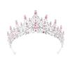 Queen Crown Rhinestone Birthday Headband - Alloy Bride Party Tiara Hair Accessory